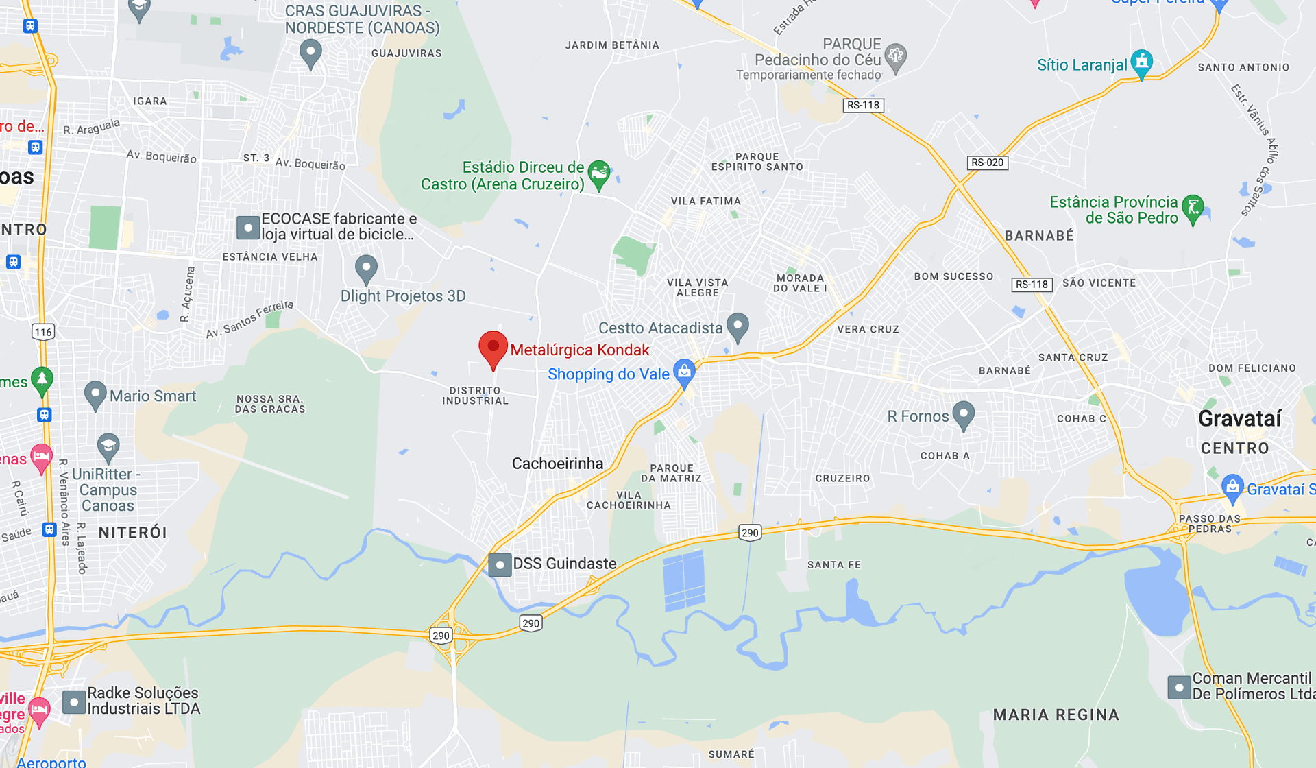 localizada em cachoeirinha rs